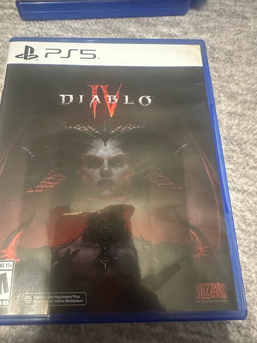 Sony PS5 Diablo IV - Black and Red Cover Art